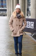 GEMMA ATKINSON Leaves BBC Breakfast Studio in Manchester 11/20/2017