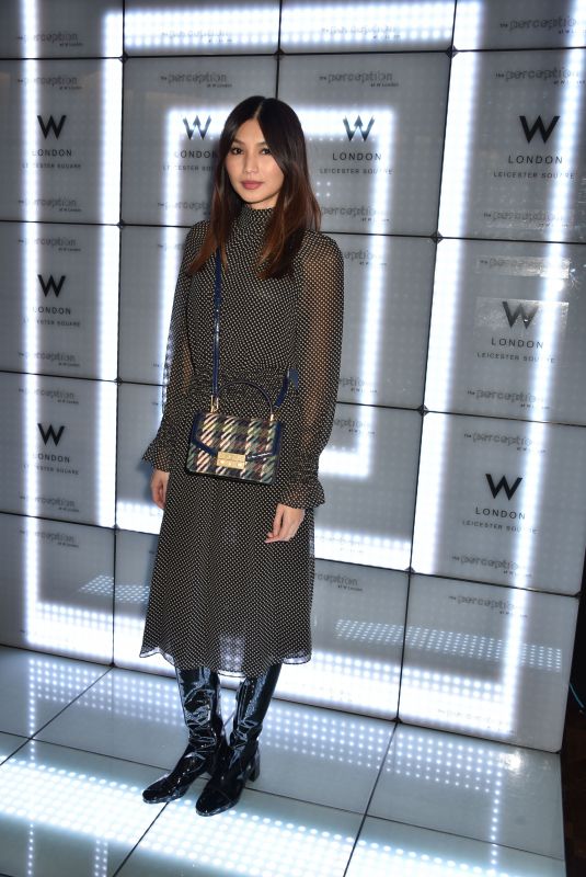 GEMMA CHAN at Launch of Perception at W in London 11/07/2017