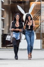 GEMMA LEE FARRELL and ABIGAIL RATCHFORD Out Shopping in Beverly Hills 11/24/2017