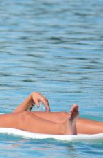 GEORGINA LEIGH CANTWELL in Bikini on the Beach in Barbados 11/06/2017