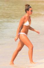 GEORGINA LEIGH CANTWELL in Bikini on the Beach in Barbados 11/06/2017