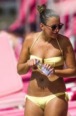 GEORGINA LEIGH CANTWELL in Bikini on the Beach in Barbados 11/07/2017