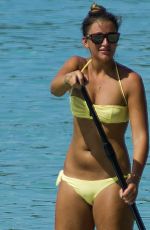 GEORGINA LEIGH CANTWELL in Bikini on the Beach in Barbados 11/07/2017