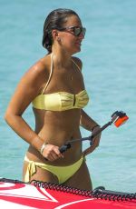 GEORGINA LEIGH CANTWELL in Bikini on the Beach in Barbados 11/07/2017