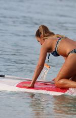 GEORGINA LEIGH CANTWELL in Bikini Paddle Boarding in Barbados 11/06/2017