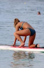 GEORGINA LEIGH CANTWELL in Bikini Paddle Boarding in Barbados 11/06/2017