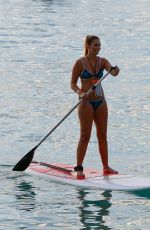 GEORGINA LEIGH CANTWELL in Bikini Paddle Boarding in Barbados 11/06/2017