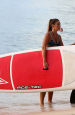 GEORGINA LEIGH CANTWELL in Bikini Paddle Boarding in Barbados 11/06/2017