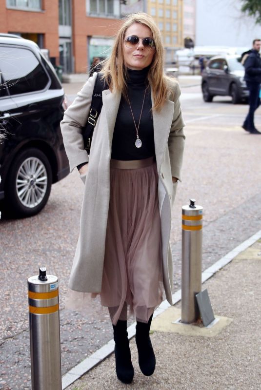 GERI HORNER Leaves ITV Studios in London 10/31/2017