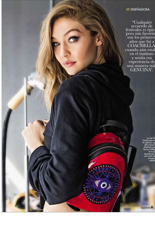 GIGI and BELLA HADID in Hola Fashion Magazine, October 2017 Issue