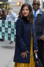 GINA RODRIGUEZ Leaves AOL Build in New York 11/06/2017