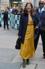 GINA RODRIGUEZ Leaves AOL Build in New York 11/06/2017