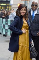 GINA RODRIGUEZ Leaves AOL Build in New York 11/06/2017