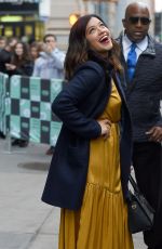GINA RODRIGUEZ Leaves AOL Build in New York 11/06/2017