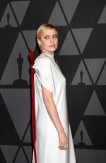 GRETA GERWIG at AMPAS 9th Annual Governors Awards in Hollywood 11/11/2017