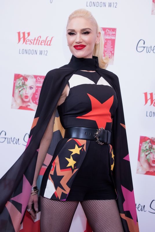 GWEN STEFANI at Christmas Lighting Ceremony at Westfield White City Shopping Centre in London 11/30/2017