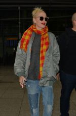 GWEN STEFANI at Heathrow Airport in London 11/29/2017