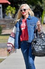GWEN STEFANI Heading to a Dance Studio in West Hollywood 11/04/2017