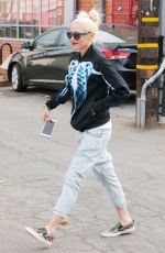 GWEN STEFANI Leaves a Studio in Los Angeles 10/31/2017