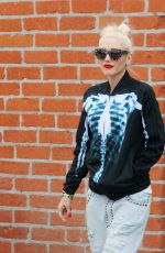 GWEN STEFANI Leaves a Studio in Los Angeles 10/31/2017