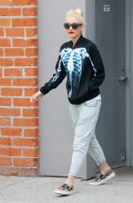 GWEN STEFANI Leaves a Studio in Los Angeles 10/31/2017
