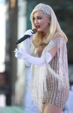 GWEN STEFANI on the Set of Her Performance for Macy