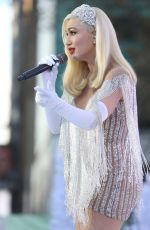 GWEN STEFANI on the Set of Her Performance for Macy