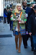 GWEN STEFANIE Leaves Bryant Park in New York 11/21/2017