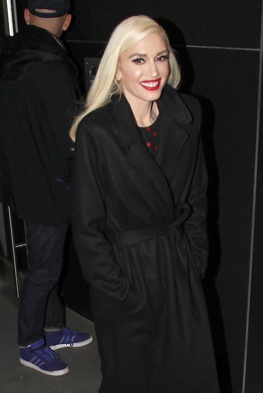 GWEN STEFANIE Leaves Her You Make It Feel Like Christmas Album Promotion in New York 11/20/2017