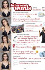 HAILEE STEINFELD in Cosmopolitan Magazine, December 2017