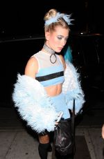 HAILEY BALDWIN at Halloween Party at Delilah in West Hollywood 10/31/2017