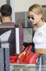 HAILEY BALDWIN at LAX Airport in Los Angeles 11/20/2017