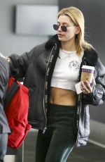 HAILEY BALDWIN at LAX Airport in Los Angeles 11/20/2017