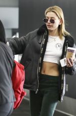 HAILEY BALDWIN at LAX Airport in Los Angeles 11/20/2017