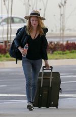 HEATHER GRAHAM Arrives at Cancun International Airport in Mexico 11/09/2017