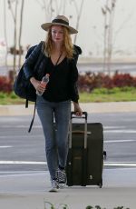 HEATHER GRAHAM Arrives at Cancun International Airport in Mexico 11/09/2017