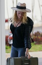 HEATHER GRAHAM Arrives at Cancun International Airport in Mexico 11/09/2017