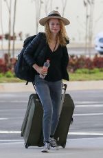 HEATHER GRAHAM Arrives at Cancun International Airport in Mexico 11/09/2017