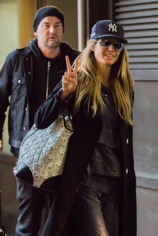 HEIDI KLUM Arrives at Tegel Airport in Berlin 11/09/2017