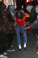 HEIDI KLUM as Nerd Scott Howard from Teen Wolf at Her Annual Halloween Bash in New York 10/31/2017