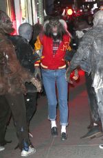 HEIDI KLUM as Nerd Scott Howard from Teen Wolf at Her Annual Halloween Bash in New York 10/31/2017