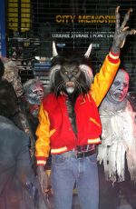 HEIDI KLUM as Nerd Scott Howard from Teen Wolf at Her Annual Halloween Bash in New York 10/31/2017