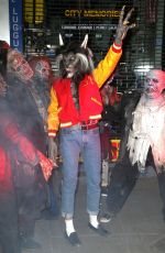 HEIDI KLUM as Nerd Scott Howard from Teen Wolf at Her Annual Halloween Bash in New York 10/31/2017