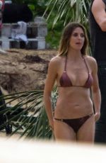 HEIDI KLUM in Bikini at a Beach in Dominican Republic 11/07/2017