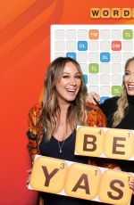 HILARY and HAYLIE DUFF at Words with Friends 2 Launch Party Photo-booth in West Hollywood 11/09/2017