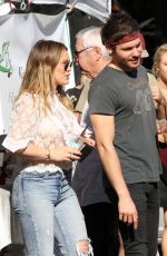 HILARY DUFF and Matthew Koma at Farmers Market in Los Angeles 11/26/2017