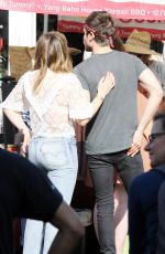 HILARY DUFF and Matthew Koma at Farmers Market in Los Angeles 11/26/2017