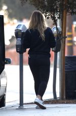 HILARY DUFF Arrives at Starbucks in Studio City 11/11/2017