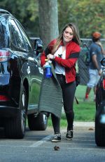 HILARY DUFF at Her Son