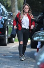 HILARY DUFF at Her Son